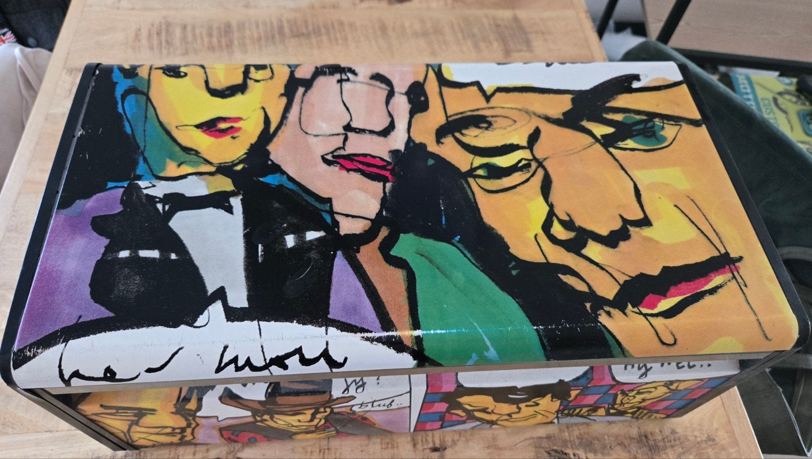 Herman Brood broodtrommel met lichte beschadiging, Huis en Inrichting, Vintage, Gebruikt, Meerkleurig, Ophalen of Verzenden