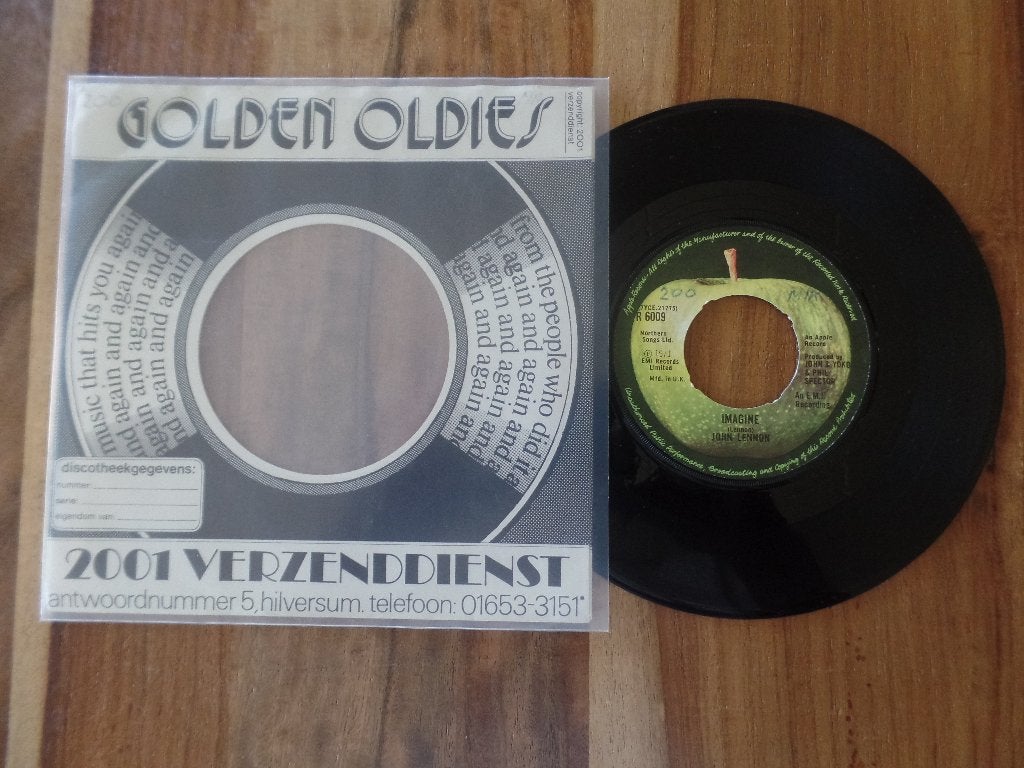 single  John Lennon - Imagine, Ophalen of Verzenden, Gebruikt, 7 inch, Rock en Metal