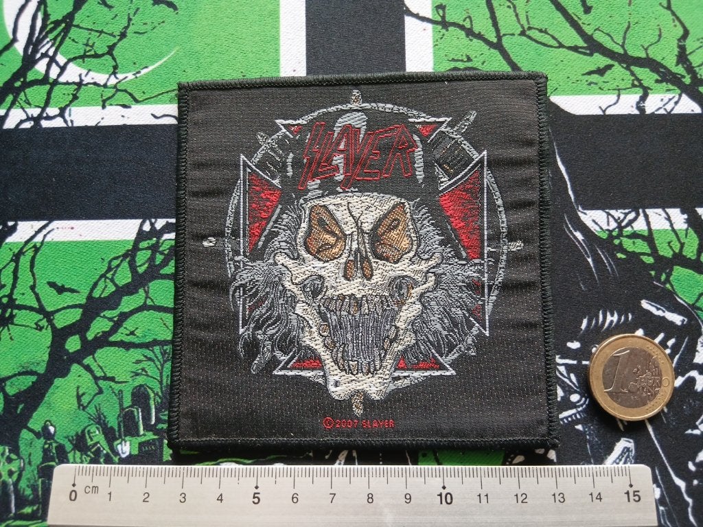 Slayer zeer  mooie officiele patch 37 official 2007 nieuw, Verzenden, Nieuw, Kleding
