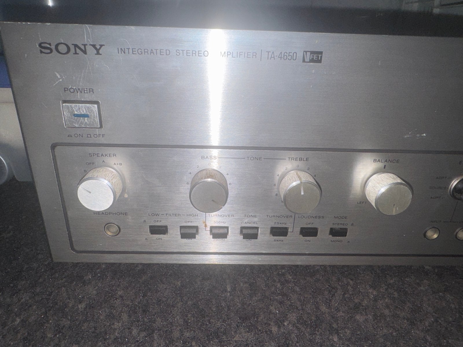 Sony TA-4650 Geïntegreerde Stereo Versterker, Audio, Tv en Foto, Gebruikt, Ophalen of Verzenden, Sony, 120 watt of meer