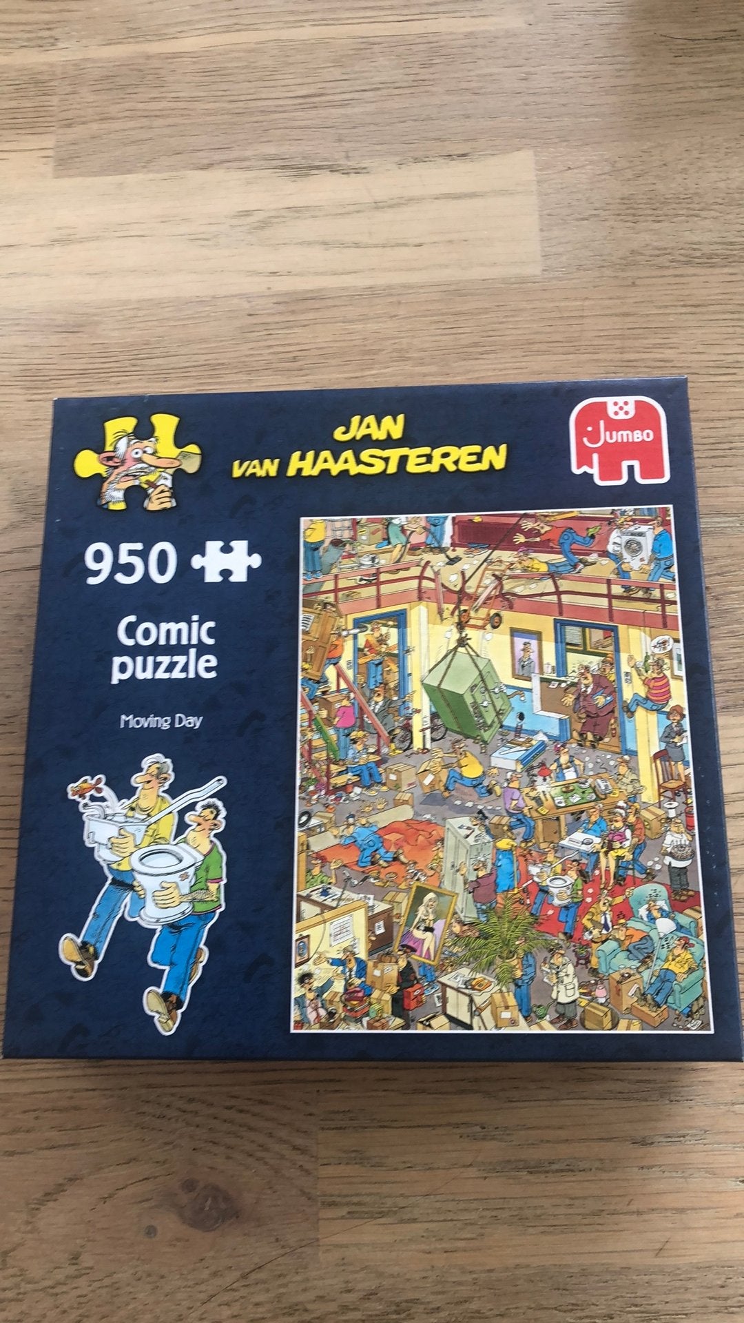 Jan van Haasteren puzzel  950 Moving day, Ophalen of Verzenden, 500 t/m 1500 stukjes, Zo goed als nieuw