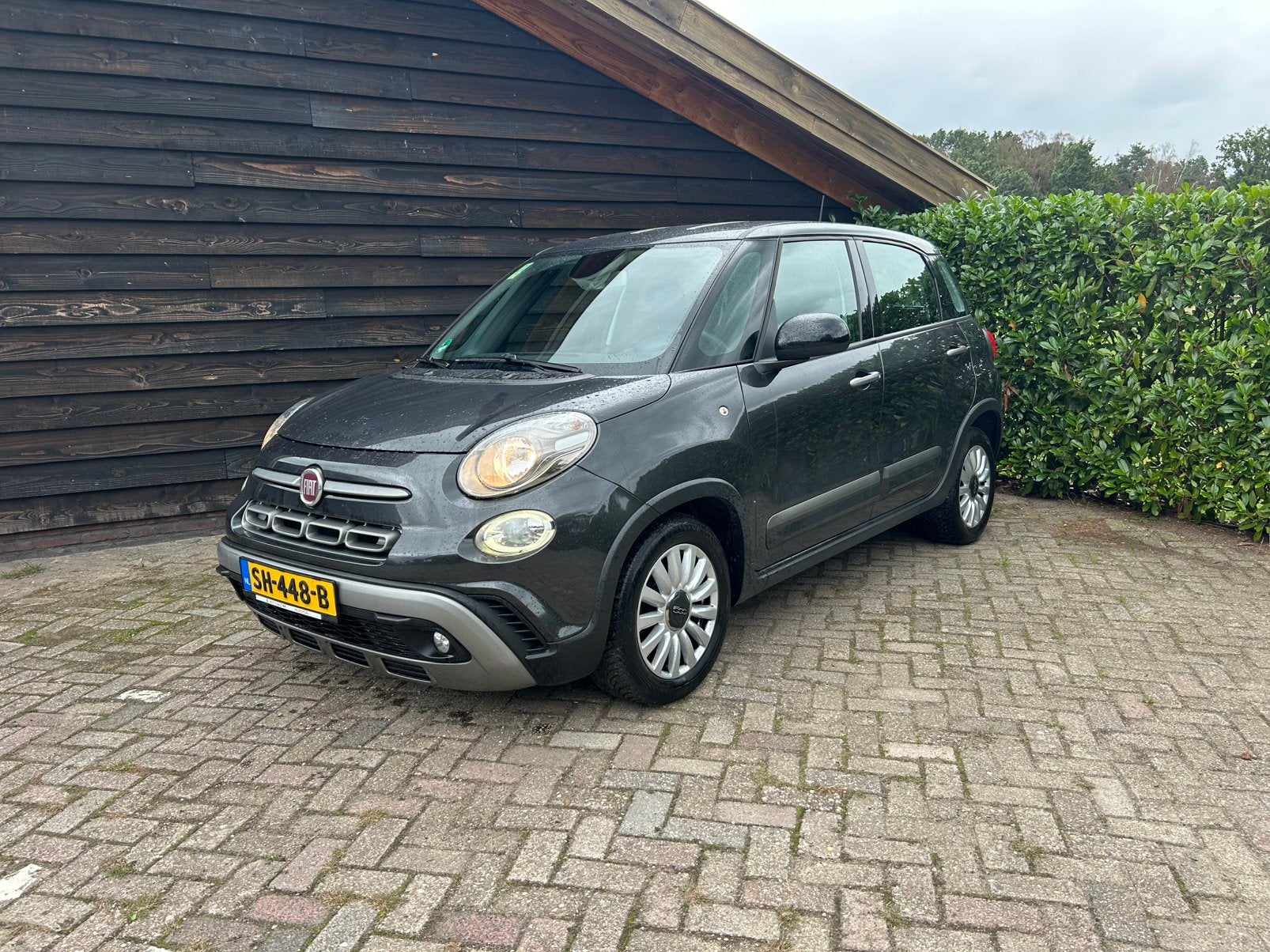 Fiat 500L Twinair 105pk 2018 Grijs Motor Defect !!, Dealer onderhouden, Stof, Zwart, Bedrijf