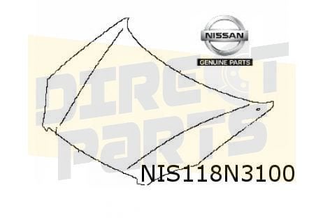 Nissan Qashqai (6/17-5/21 ) motorkap (te spuiten) Origineel!