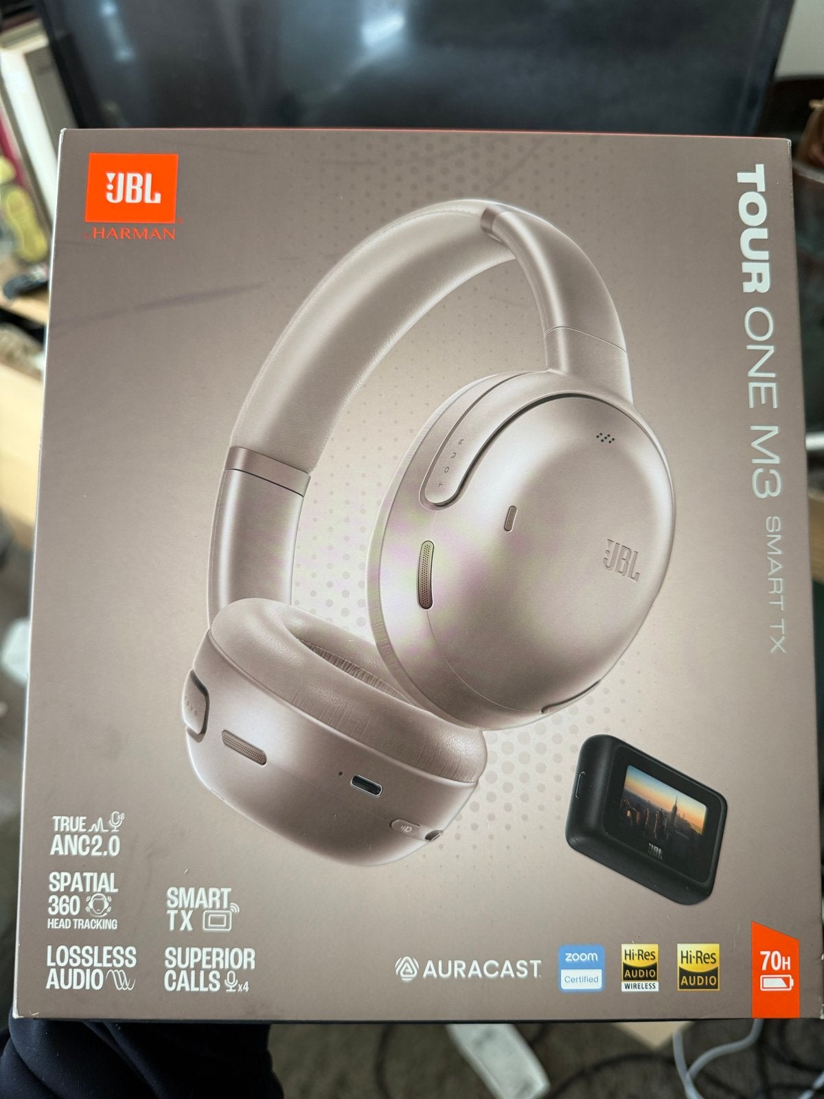 JBL Tour One M3 Smart Tx – NIEUW & VERZEGELD – Ongeopend, Goud, JBL, Bluetooth, Ophalen of Verzenden