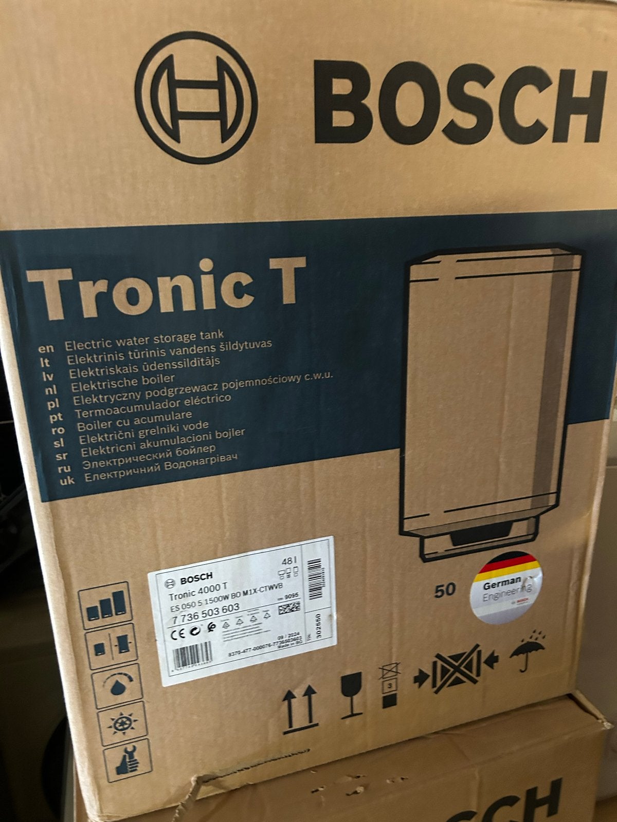 Bosch Tronic 4000 T Elektrische Boiler 50L Nieuw, Ophalen, 20 tot 100 liter, Nieuw, Boiler