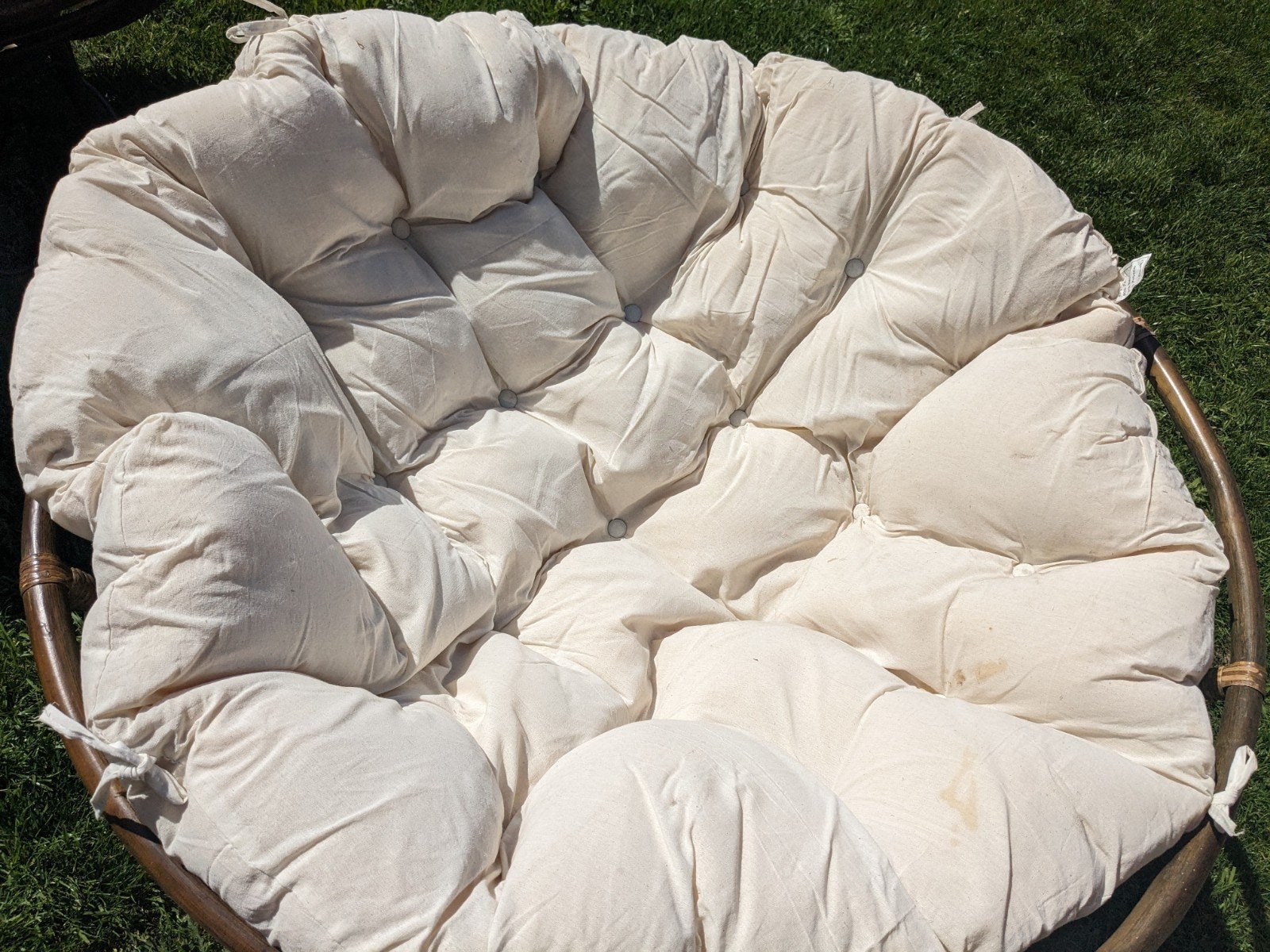Papasan stoel lounge stoel, Ophalen