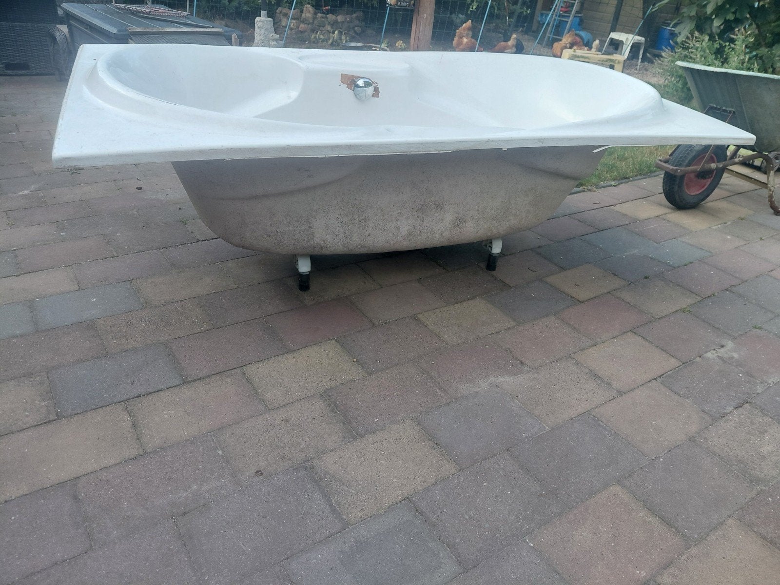 Gebruikt ligbad met poten 2 x 1.20, Ophalen, Gebruikt, Met bad