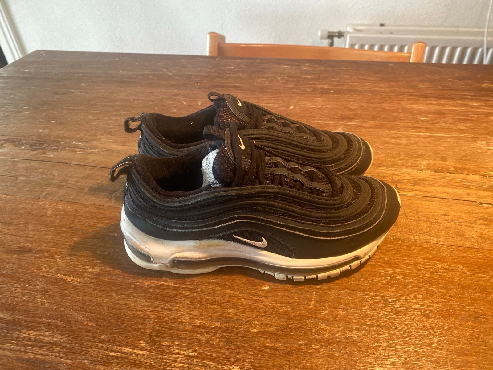 Nike Air Max 97 sneakers, maat 36.5, zwart, Ophalen of Verzenden, Gedragen, Zwart, Sneakers of Gympen