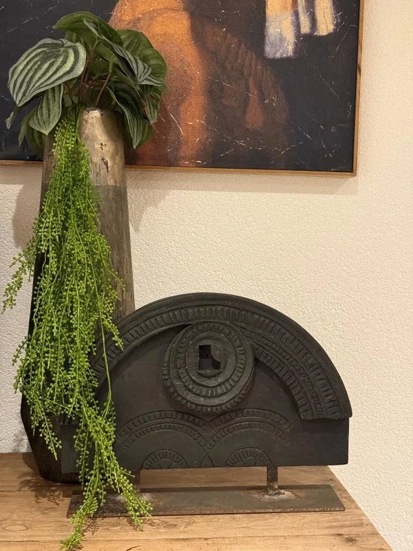 houten ornament op voet, Ophalen of Verzenden