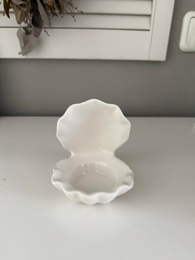 Riviera Maison Schelp Waxinelichthouder, Overige materialen, Wit, Nieuw, Ophalen of Verzenden