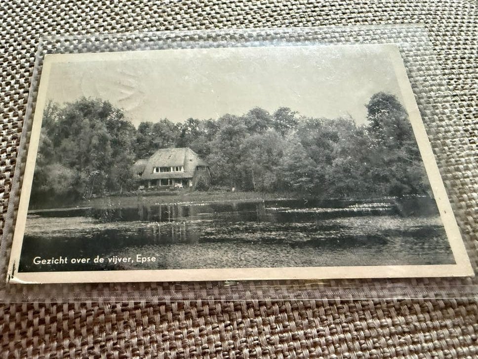 Ansichtkaart Epse Gorssel gezicht over de vijver, Verzamelen, Ansichtkaarten | Nederland, Gelderland, Voor 1920, Ophalen of Verzenden
