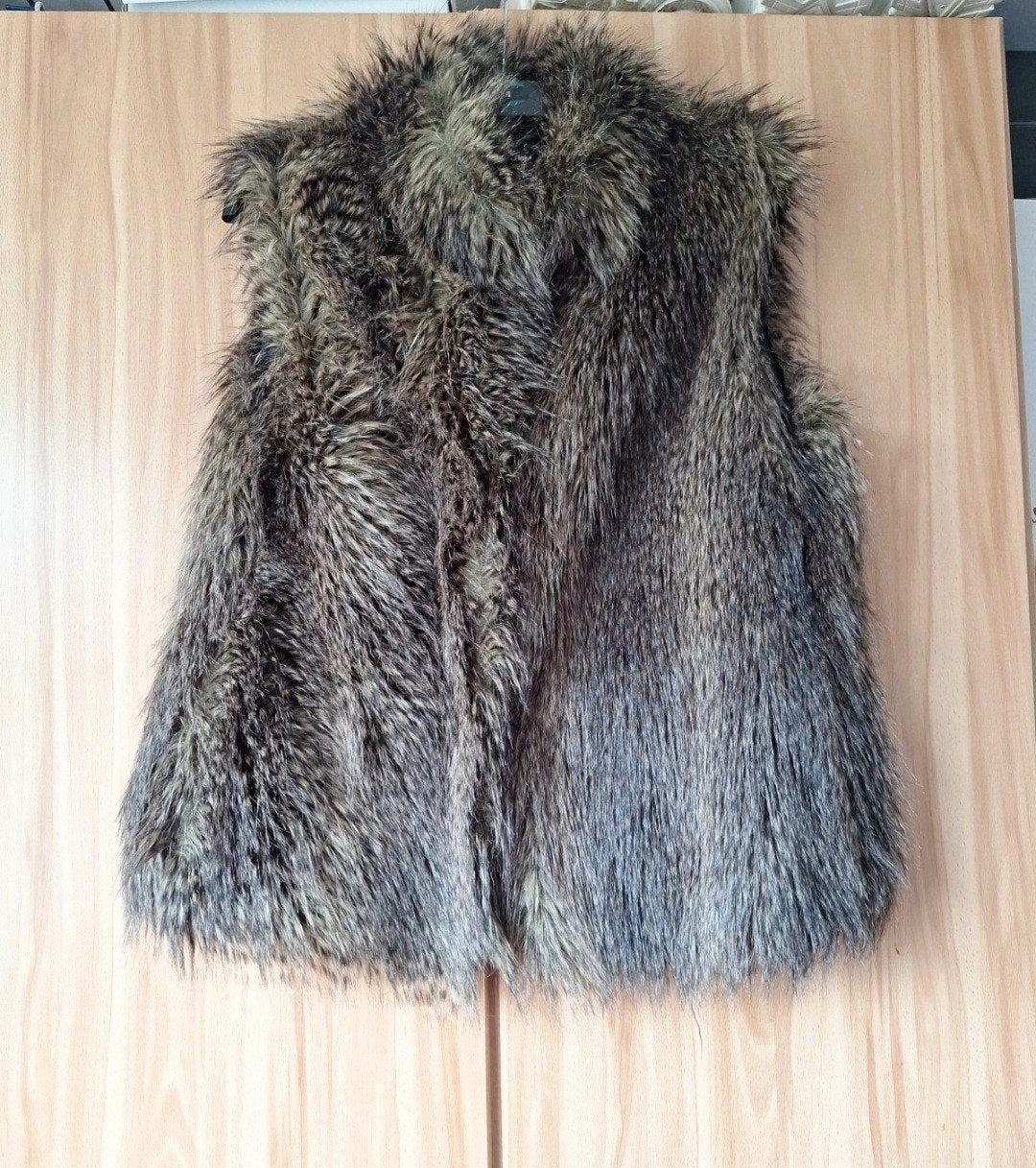 H&M Faux Fur Gilet - Zo goed als nieuw, H&M, Bruin, Maat 42/44 (L), Ophalen of Verzenden