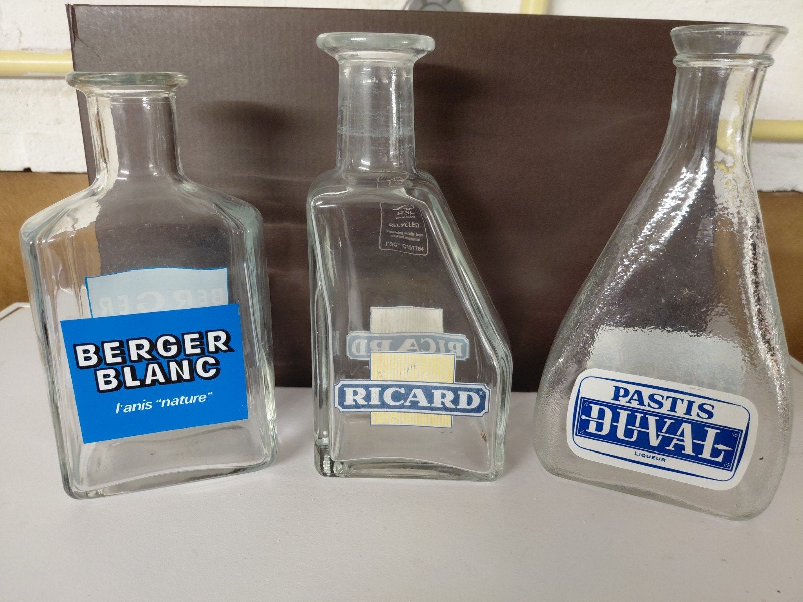 Glazen karaffen uit Frankrijk, Pastis 51 en veel meer, Verzamelen, Ophalen of Verzenden, Gebruikt, Waterglas