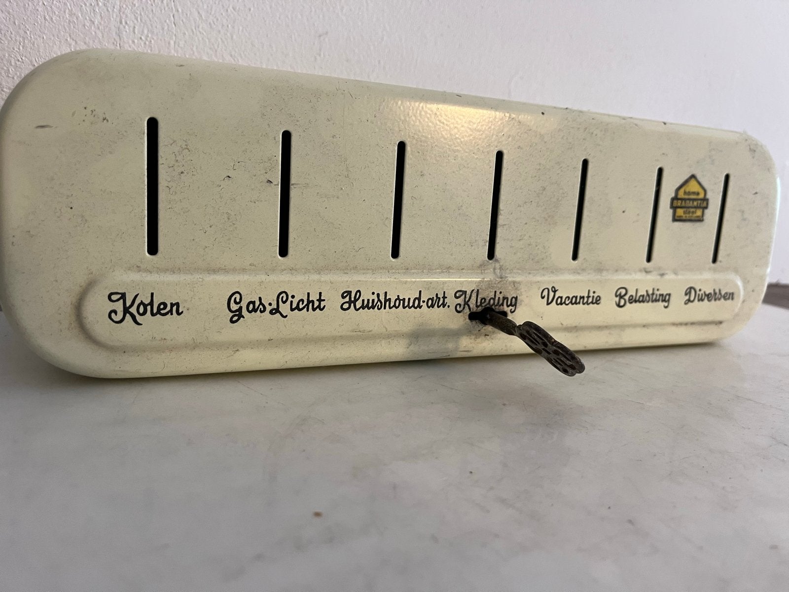 Vintage Brabantia Spaarpot met Sleutel - Jaren '50/'60, Ophalen of Verzenden