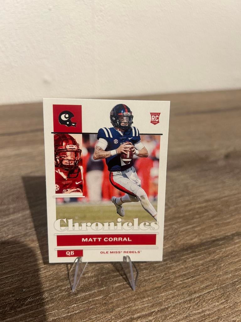 Matt Corral 2022 Panini Chronicles Draft Picks #9 Ole Miss, Ophalen of Verzenden, Zo goed als nieuw