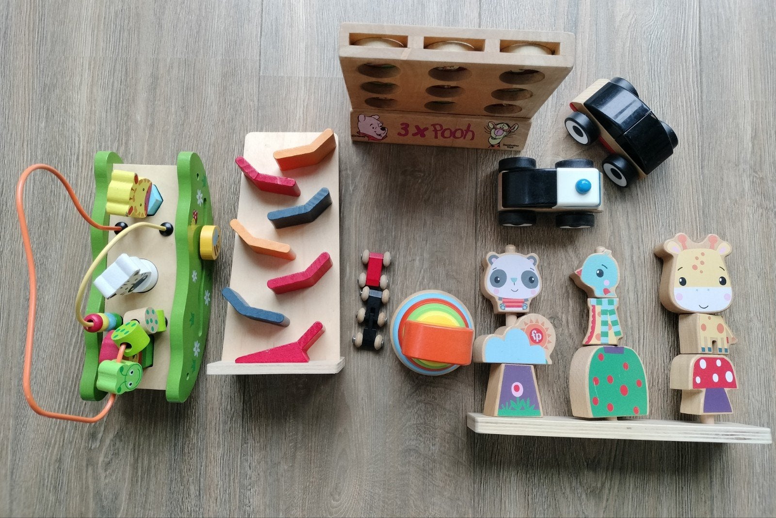 pakket houten speelgoed, Ophalen of Verzenden