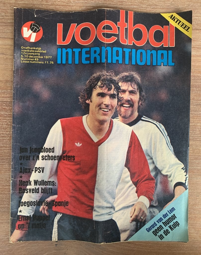 Voetbal International VI Div. tijdschriften uit 1977 / €1,50, Ophalen of Verzenden, Zo goed als nieuw, Feyenoord, Boek of Tijdschrift