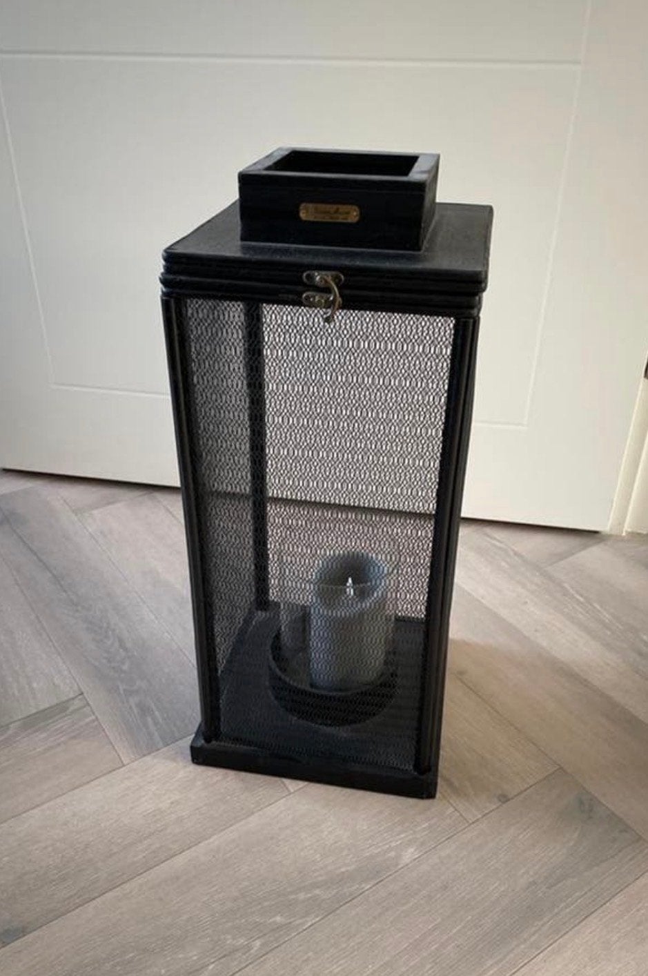 Riviera Maison Windlicht, Ophalen, Gebruikt, 25 tot 50 cm, Zwart