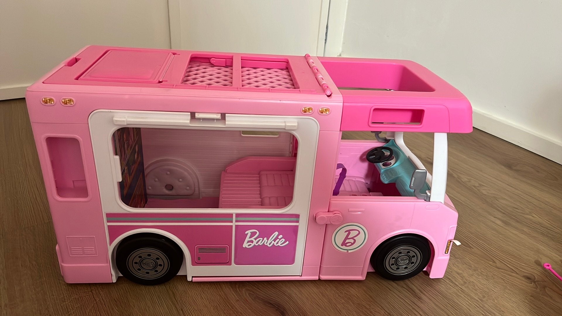 Barbie camper, Ophalen, Zo goed als nieuw