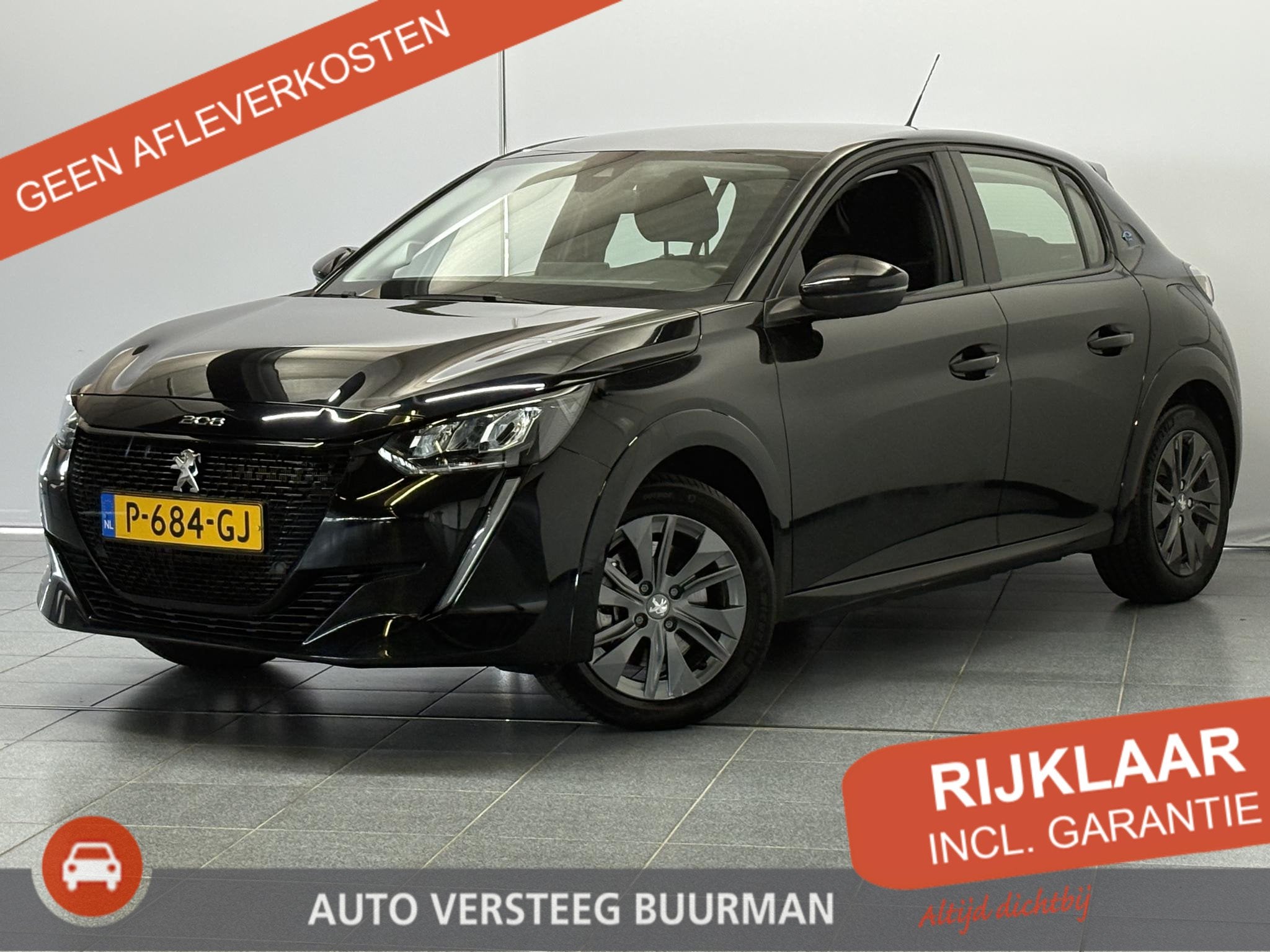 Peugeot e-208 EV Active Pack 50 kWh Carplay, Lichtmetalen ve, Auto's, Peugeot, 12 maanden, Gebruikt, Zwart, Origineel Nederlands
