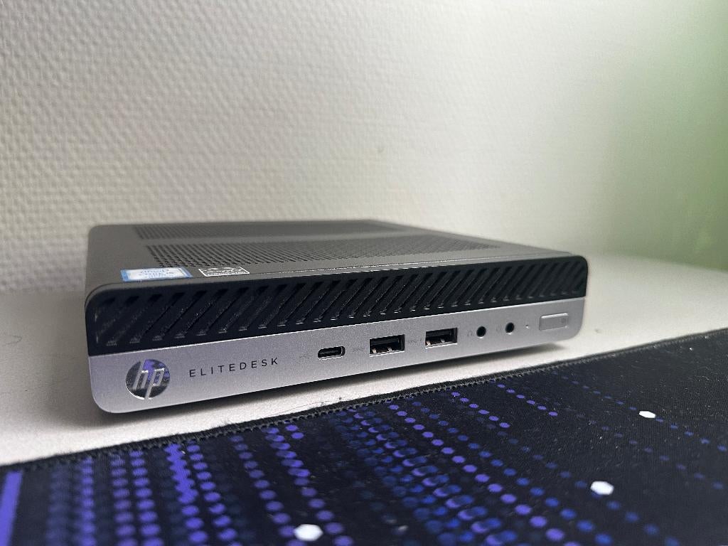 HP EliteDesk 800 G3 Mini, Computers en Software, Desktop Pc's, 256 GB, HP Elitedesk, Ophalen of Verzenden, Zo goed als nieuw