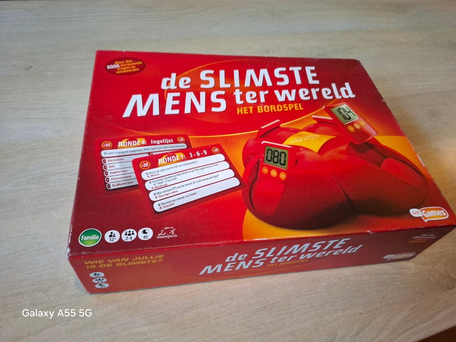 De Slimste Mens ter Wereld - Het Bordspel, Ophalen of Verzenden, Zo goed als nieuw, Drie of vier spelers, Just Games