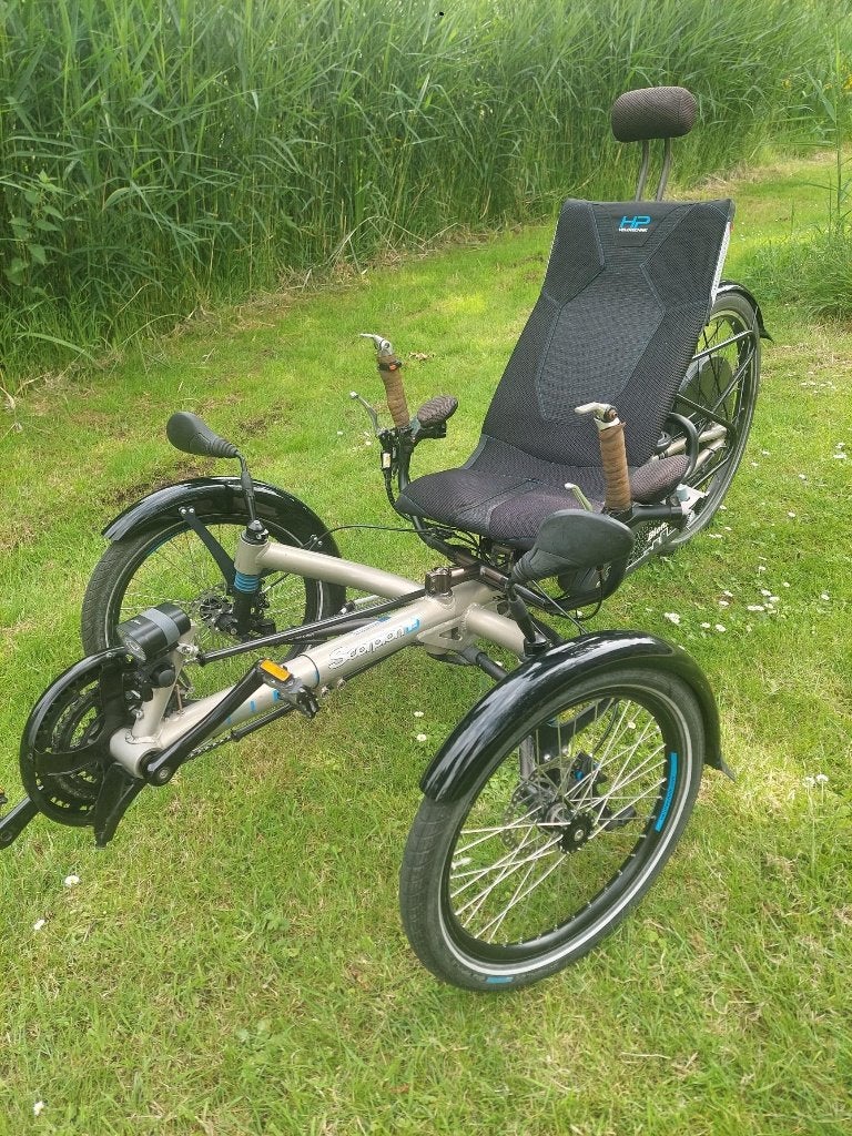 HP Velotechnik Scorpion Plus E-Trike in zeer goede staat, Gebruikt, Onderstuur, Schijfrem, Ophalen