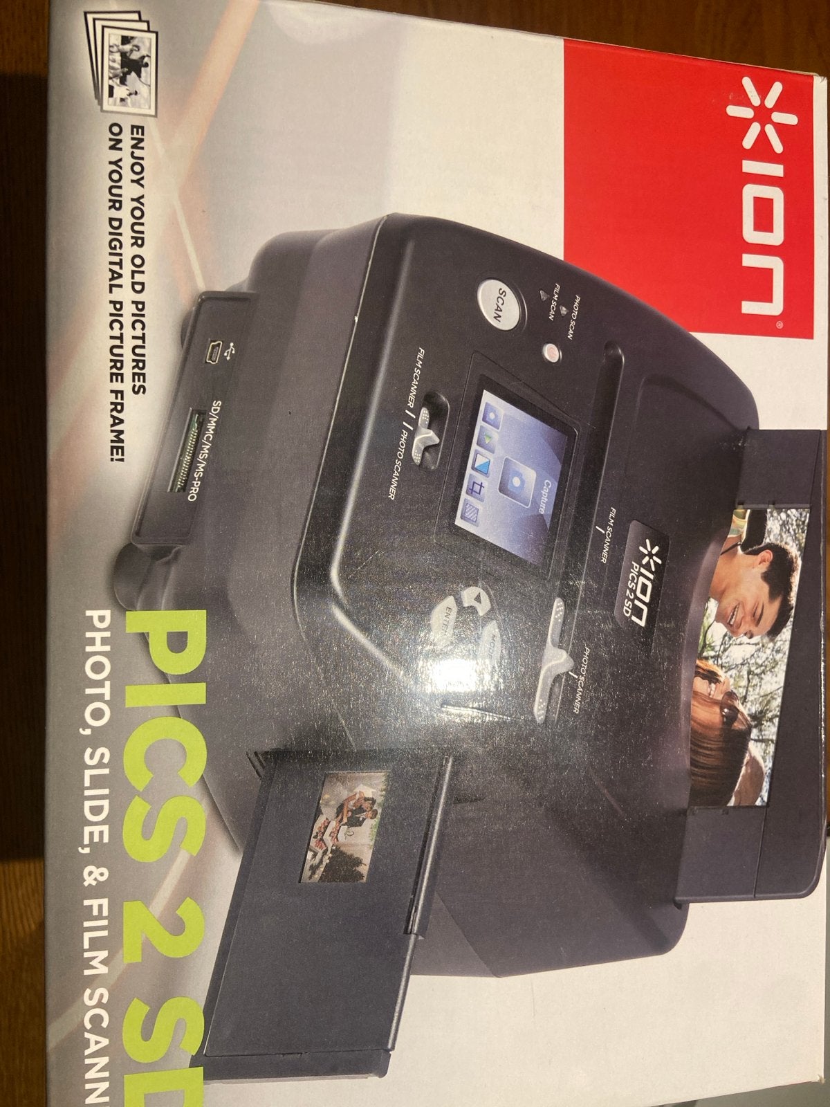 Ion Pics 2 SD Foto, Dia & Film Scanner - Digitaliseer je her, Ophalen of Verzenden, Gebruikt, Fotoscanner