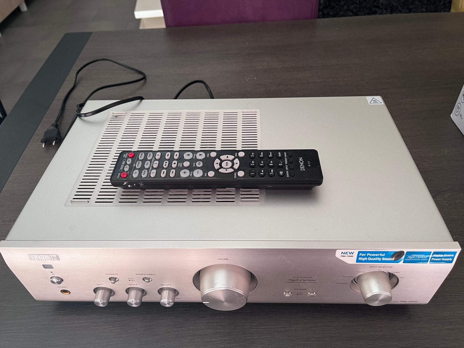 Denon PMA-720AE versterker, Audio, Tv en Foto, Versterkers en Receivers, Ophalen of Verzenden, Gebruikt, 120 watt of meer, Denon