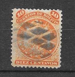 Bolivia Michel 9 gestempeld, Ophalen of Verzenden, Gestempeld, Zuid-Amerika