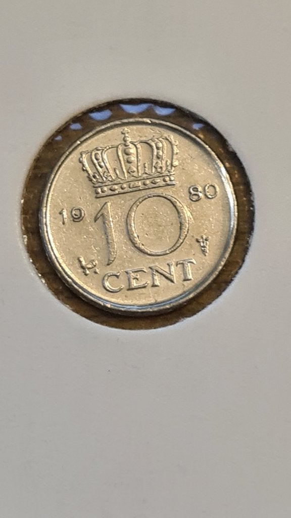 Nederland - 10 Cent 1980, Postzegels en Munten, Munten | Nederland, Verzenden, Koningin Juliana, 10 cent, Losse munt