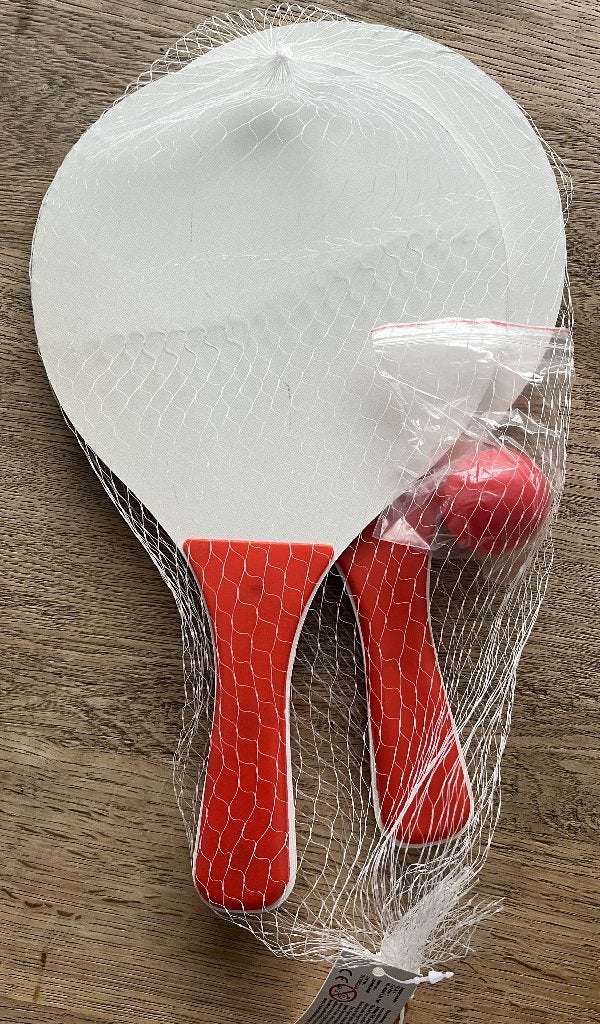 Beach bal houten rackets, Ophalen of Verzenden, Nieuw