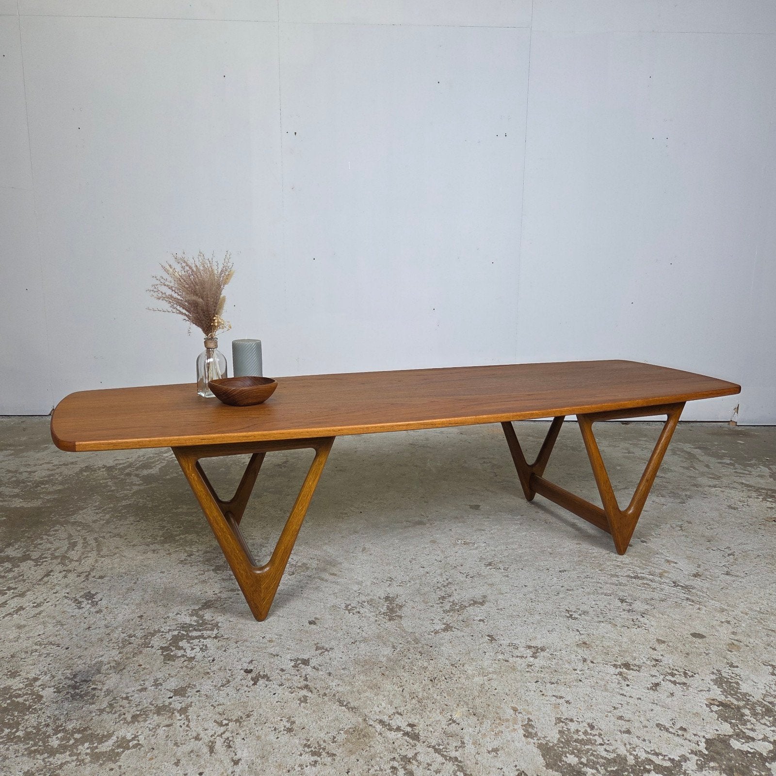 Kurt Østervig, Jason Danmark Surfboard Coffee Table Deens, Ophalen, Scandinavisch, Wegner, van Teeffelen, Eikenhout, 50 tot 100 cm