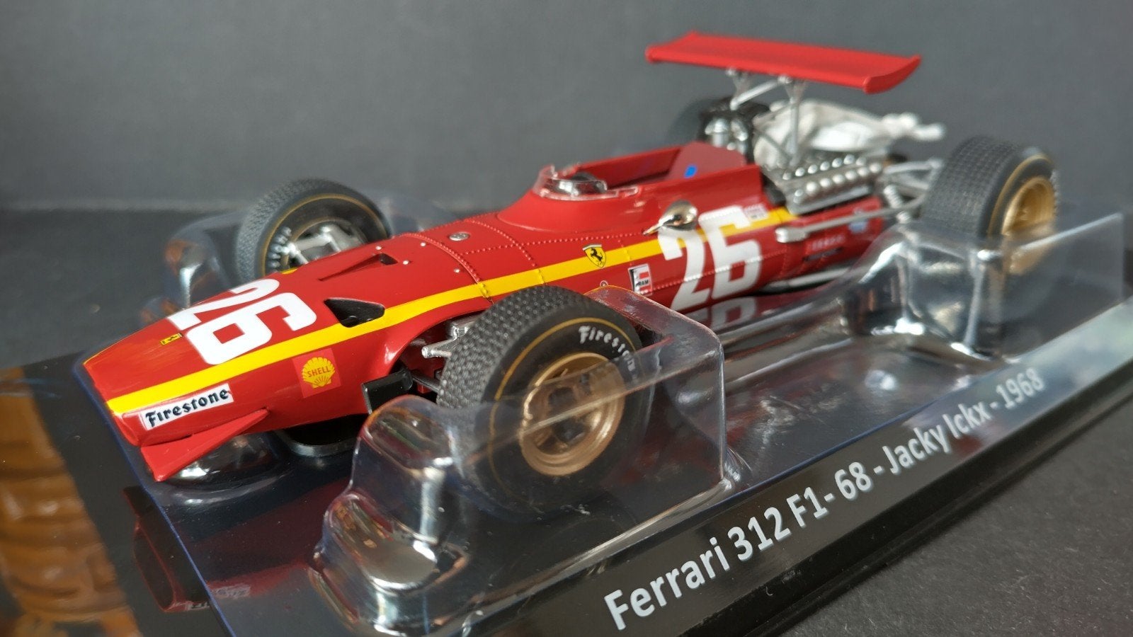 Ferrari 312 F1 68 Jacky Ickx 1968 1:24 Altaya Ixo Pol, Overige merken, Auto, Verzenden, .
