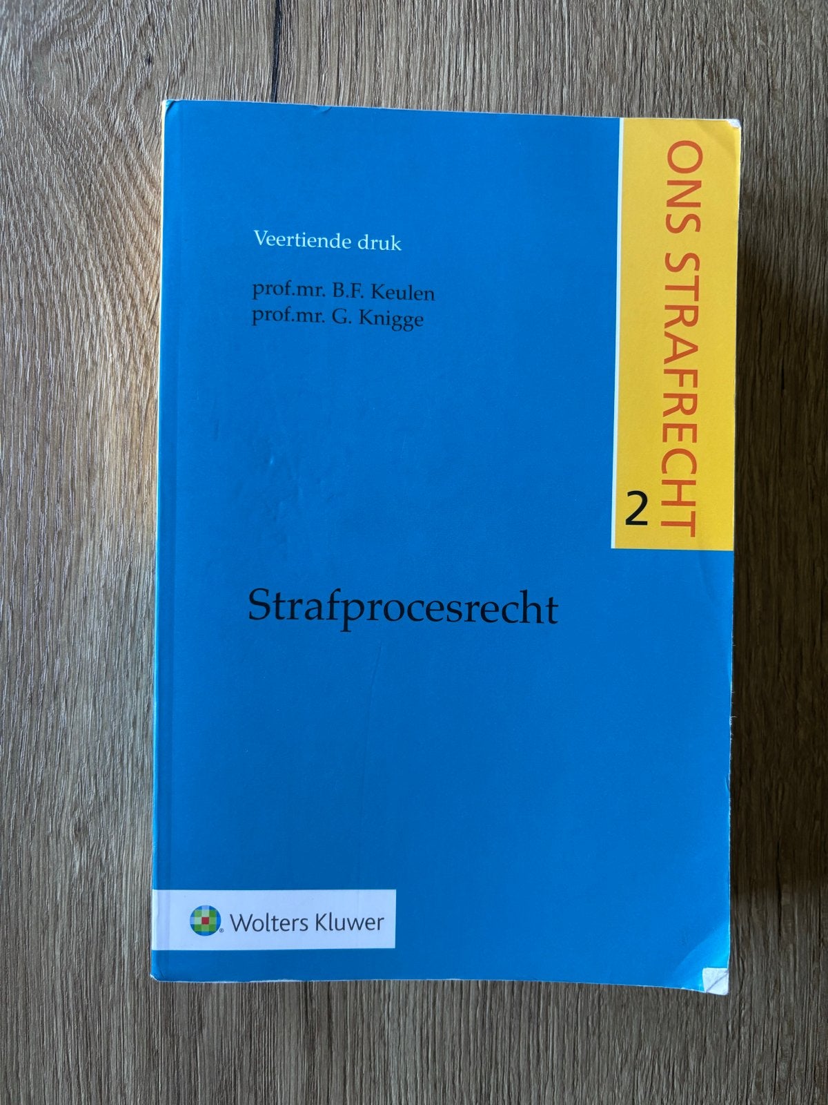 Strafprocesrecht - 14e druk, Ophalen of Verzenden, Gamma, Zo goed als nieuw, WO