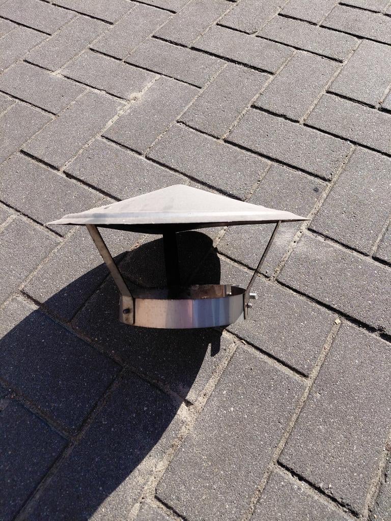 Rvs schoorsteen regenkap- Maat 150, Ophalen, Gebruikt, Overige typen
