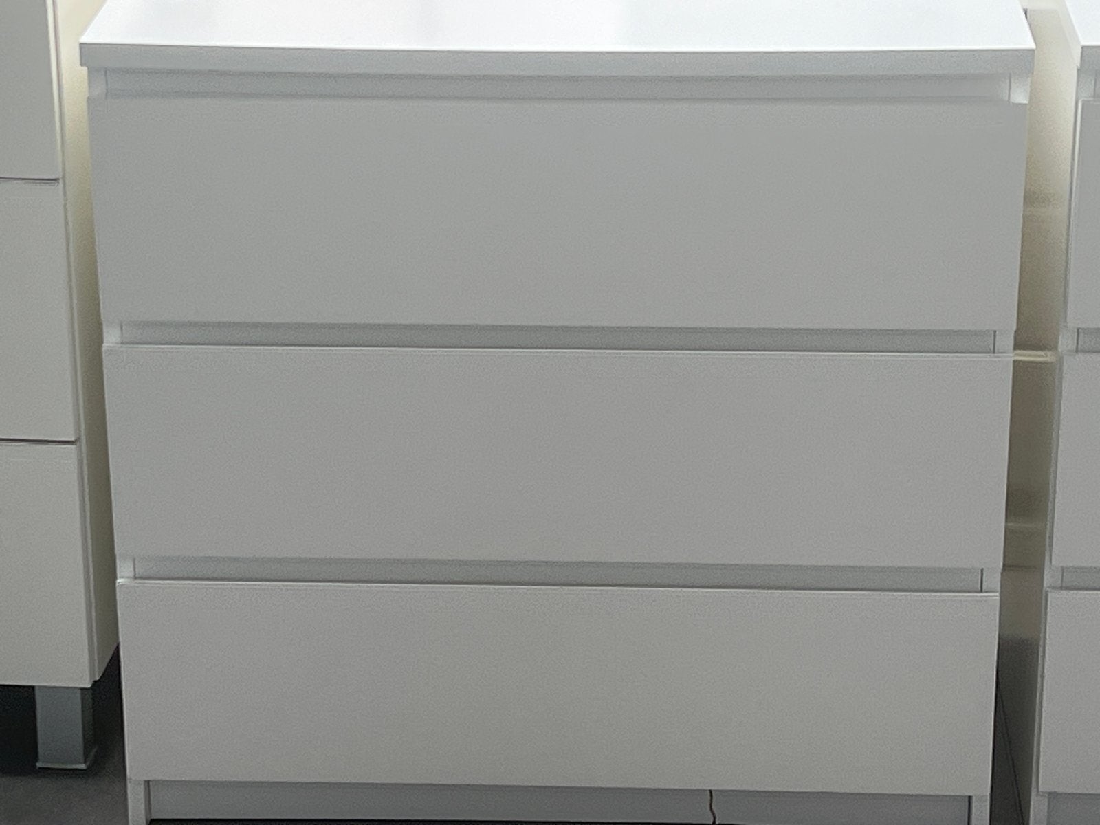Witte ladekast met 3 laden - 80x48x77 cm, Huis en Inrichting, Kasten | Ladekasten, Ophalen, Overige materialen, Gebruikt, 3 of 4 laden