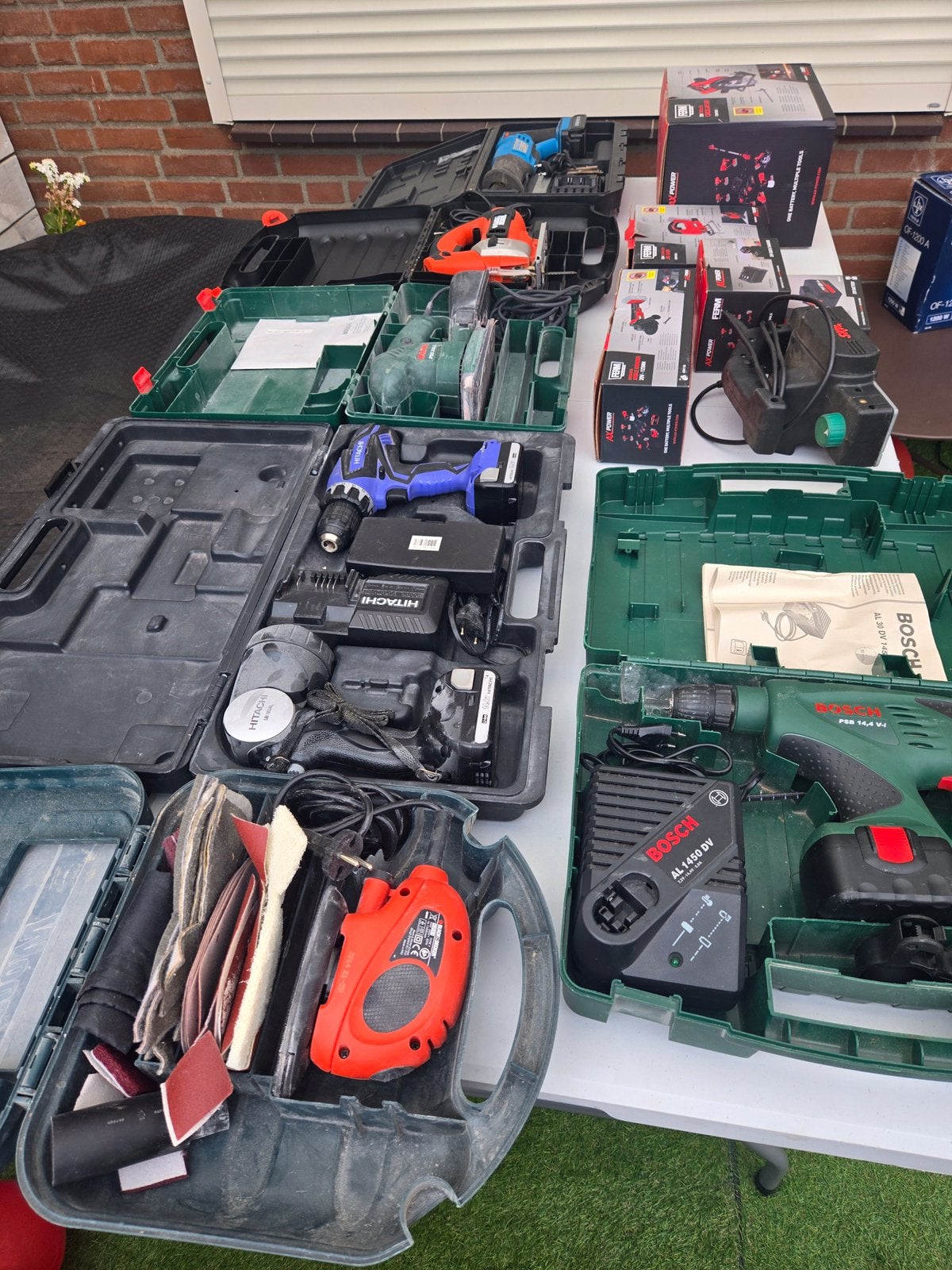 Partij elektrisch gereedschap, Ophalen, Gebruikt