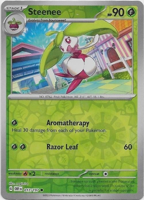 Obsidian Flames,  Steenee [reverse] 17/197, Verzenden, Nieuw, Losse kaart