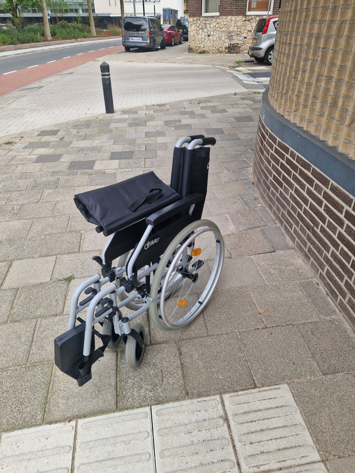 inklapbare vervoers rolstoel, Diversen, Ophalen, Zo goed als nieuw, Duwrolstoel