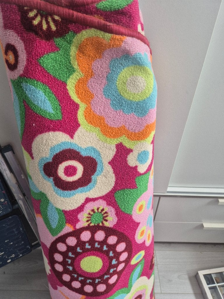 Vloerkleed, Huis en Inrichting, Ophalen, Gebruikt, 50 tot 100 cm, Roze