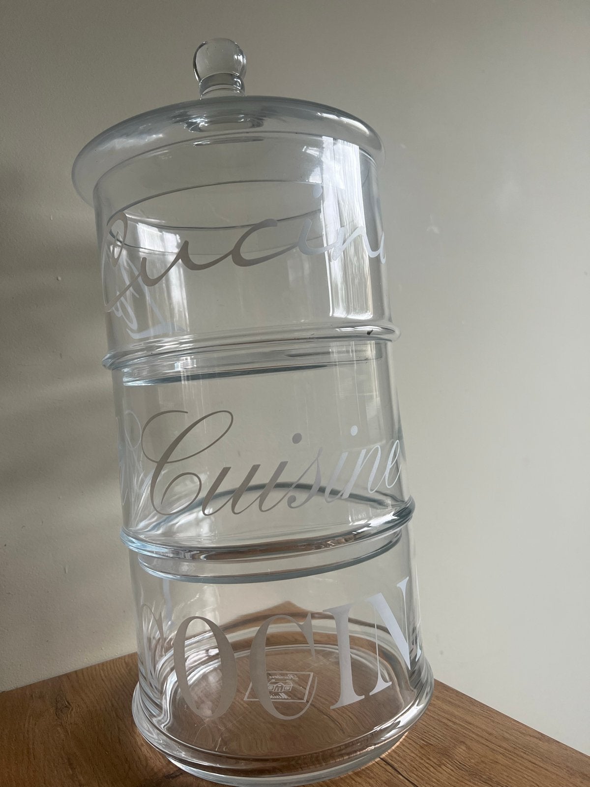Rivièra maison Glazen La Cucina, stapel potten xl, Ophalen of Verzenden, Zo goed als nieuw, Glas, Modern