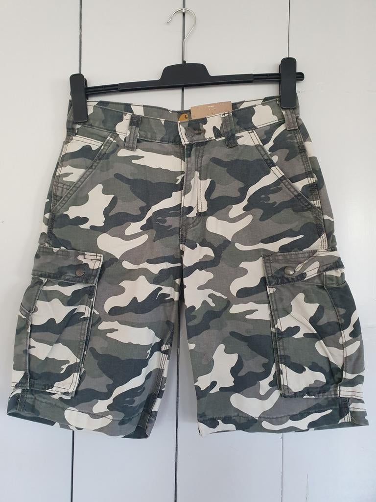 Carhartt korte broek camouflage print maat 30x11 Nieuw, Www.carhartt.com, Overige kleuren, Cruquiusweg 111N 1019 AG Amsterdam