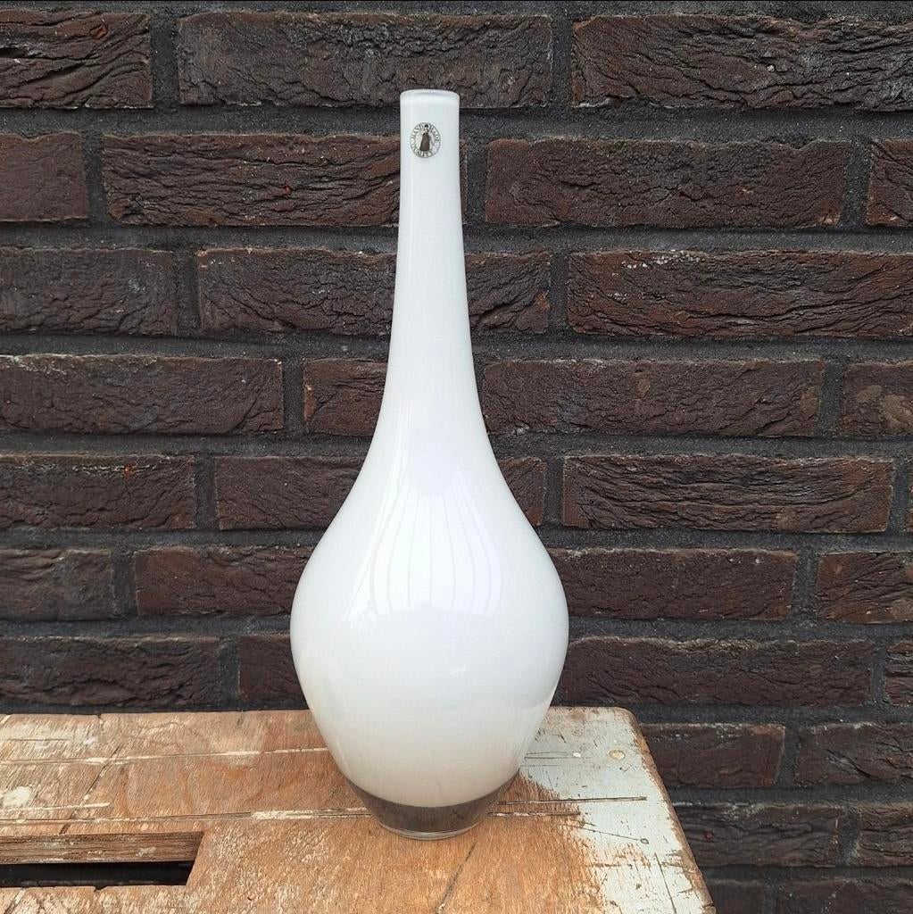 Ikea Salong vaas, glas wit, Ikea, Ophalen of Verzenden, Zo goed als nieuw, Nvt