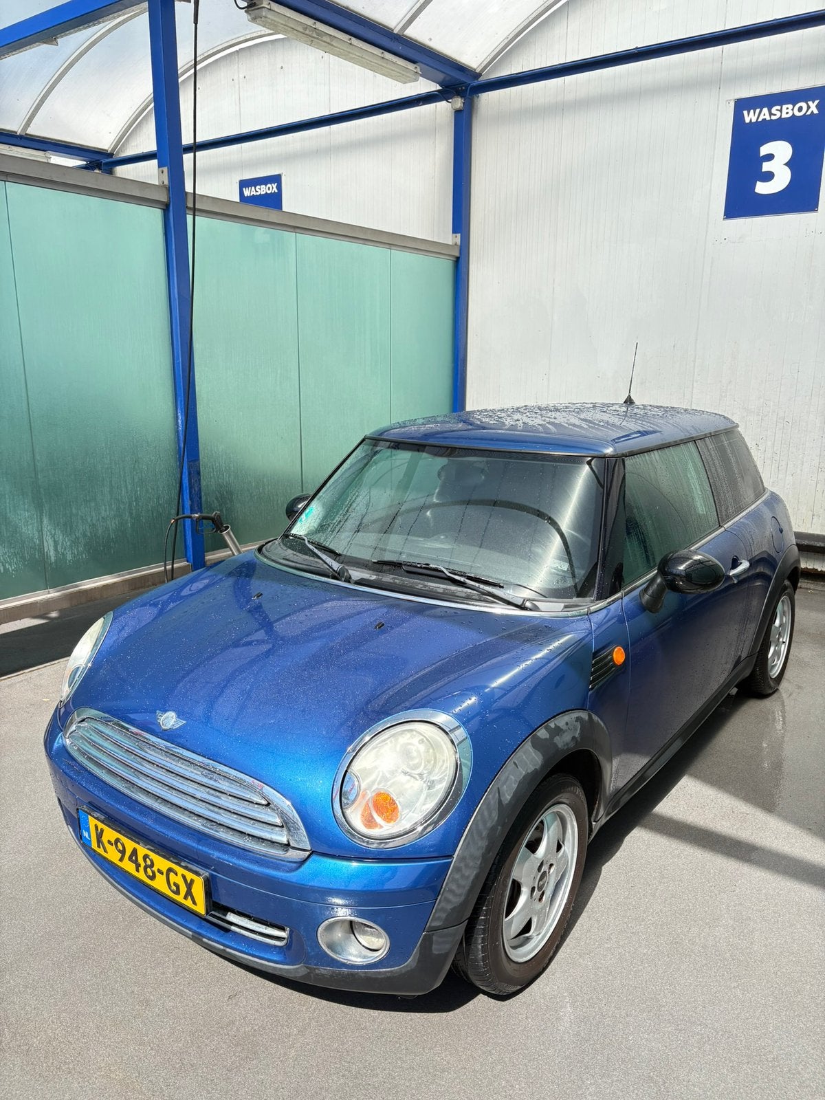 Mini 1.4 16V ONE 2008 Blauw, Auto's, Voorwielaandrijving, 49 €/maand, 19 km/l, Geïmporteerd
