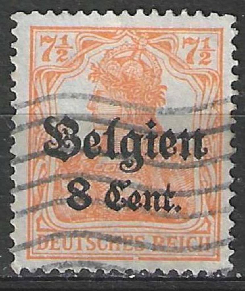Belgie Duitse bezetting 1916/1918 - Yvert/OBP 13 - Cent (ST), Verzenden, Gestempeld
