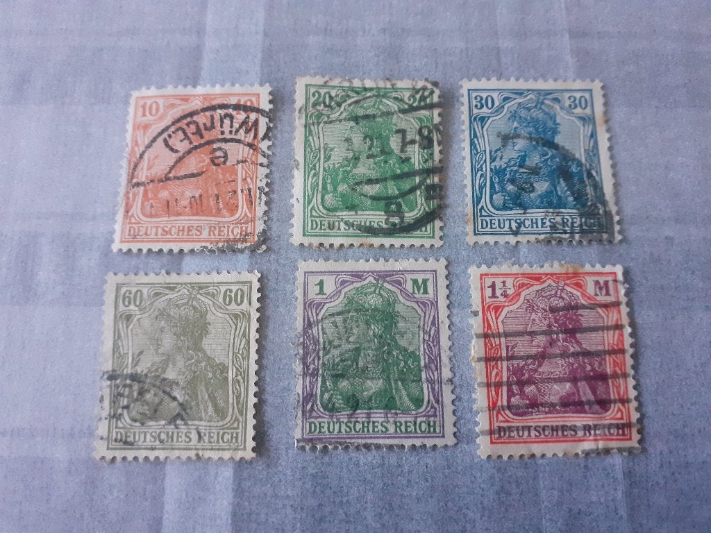 Duitse Rijk, mi 141 e.v., bieden vanaf € 0,20 p.st., Ophalen of Verzenden, Overige periodes, Gestempeld