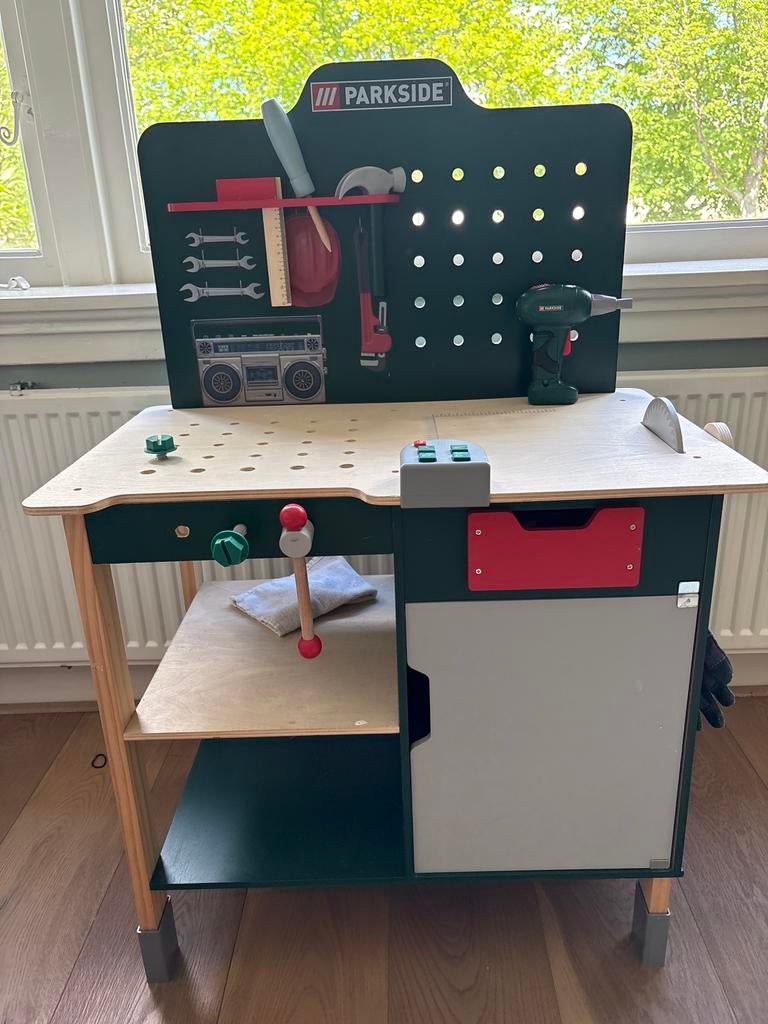 Parkside Kinderwerkbank met gereedschap, Ophalen, Zo goed als nieuw