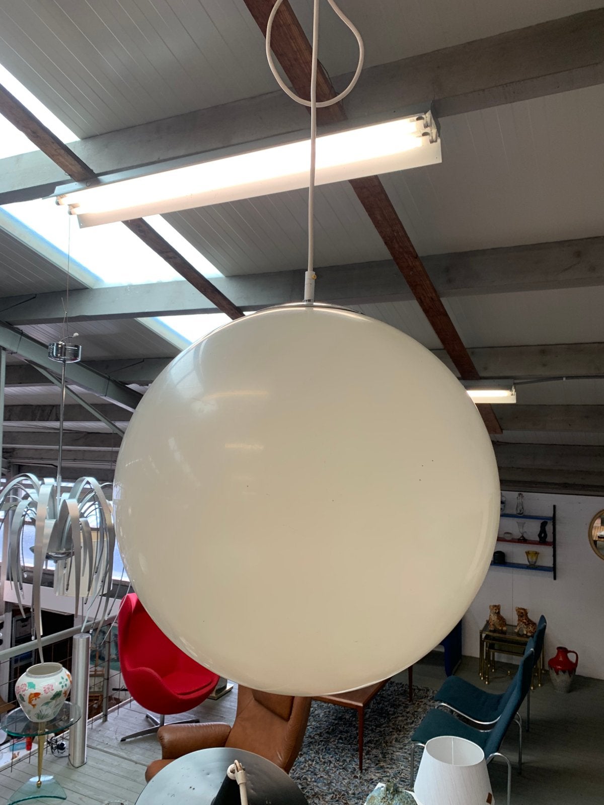 Lamp Space Age Raak Amsterdam Holland kunststof hanglamp., Ophalen of Verzenden, Zo goed als nieuw, Kunststof