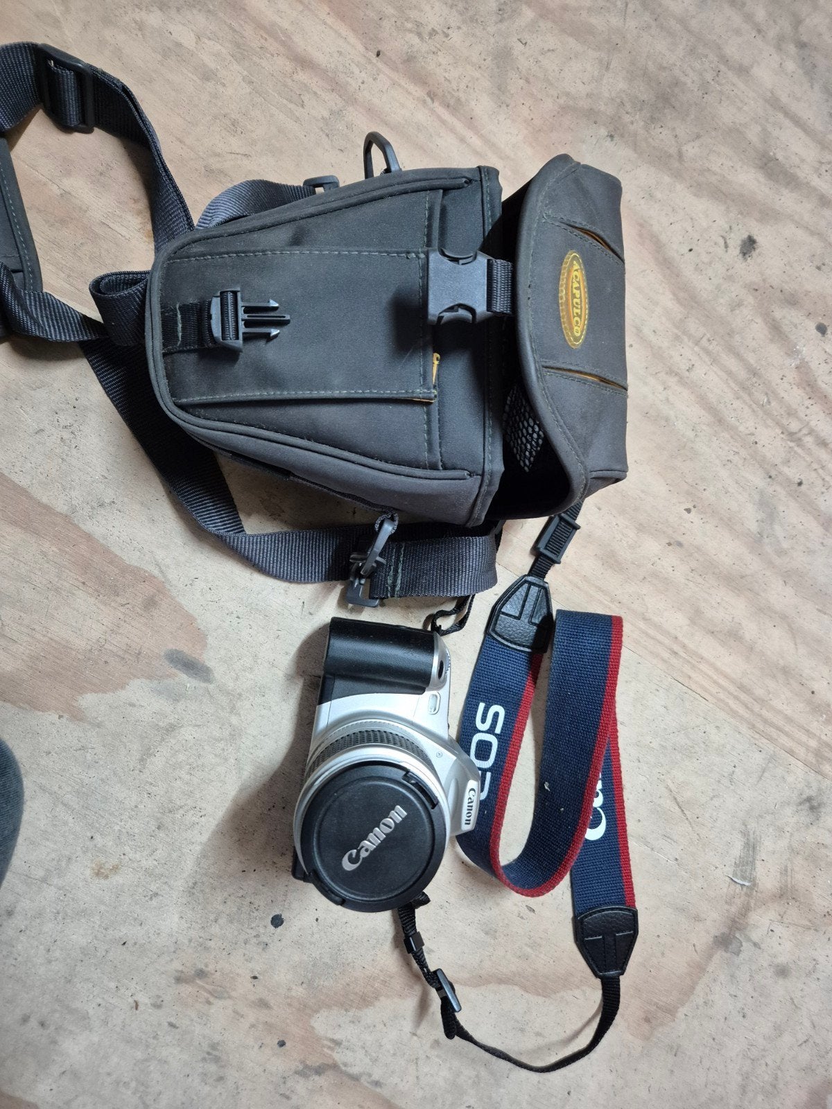 Canon EOS 300 Spiegelreflexcamera met lens en tas, Ophalen of Verzenden